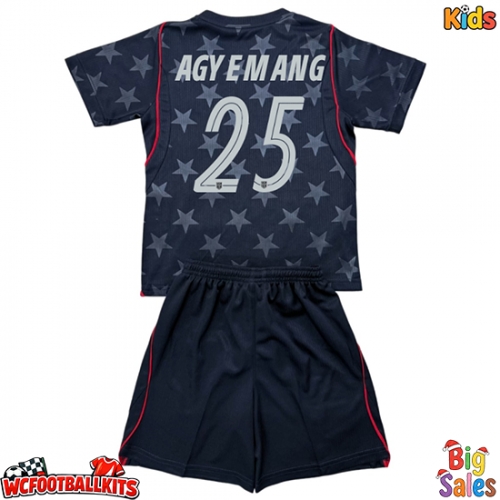 United States Patrick Agyemang #25 Replica Away Stadium Kit for Kids World Cup 2026 Short Sleeve (+ pants)